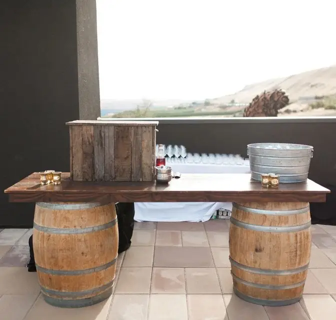 Wine Barrell Bar rental