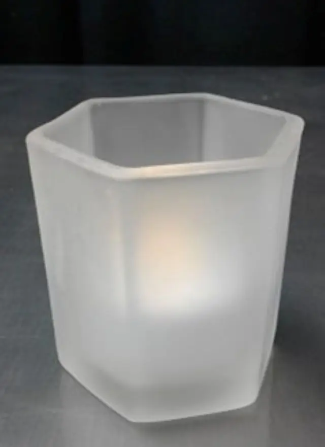 Frosted Votive Candle Holder Rental